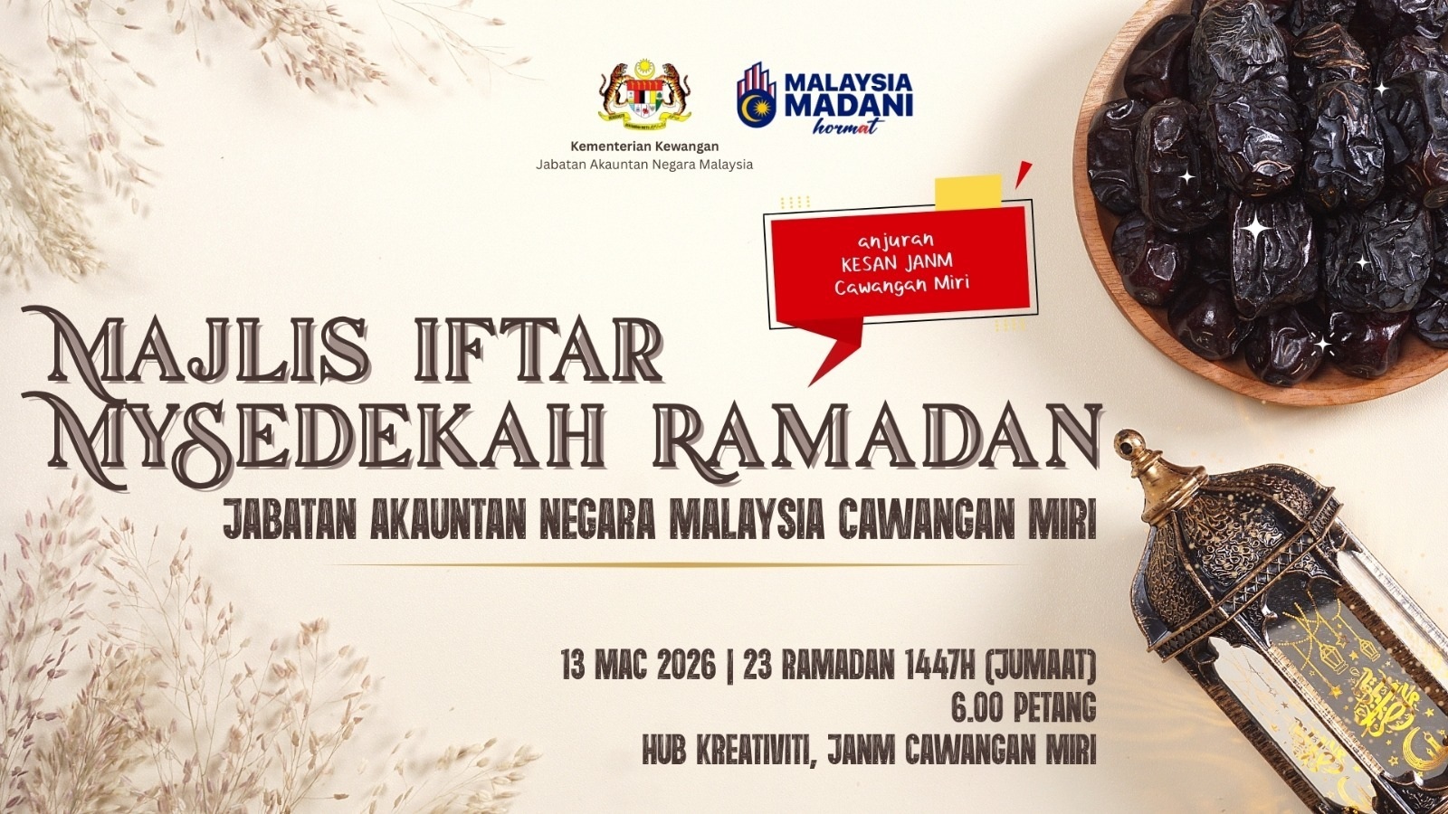 Poster Majlis Berbuka Puasa